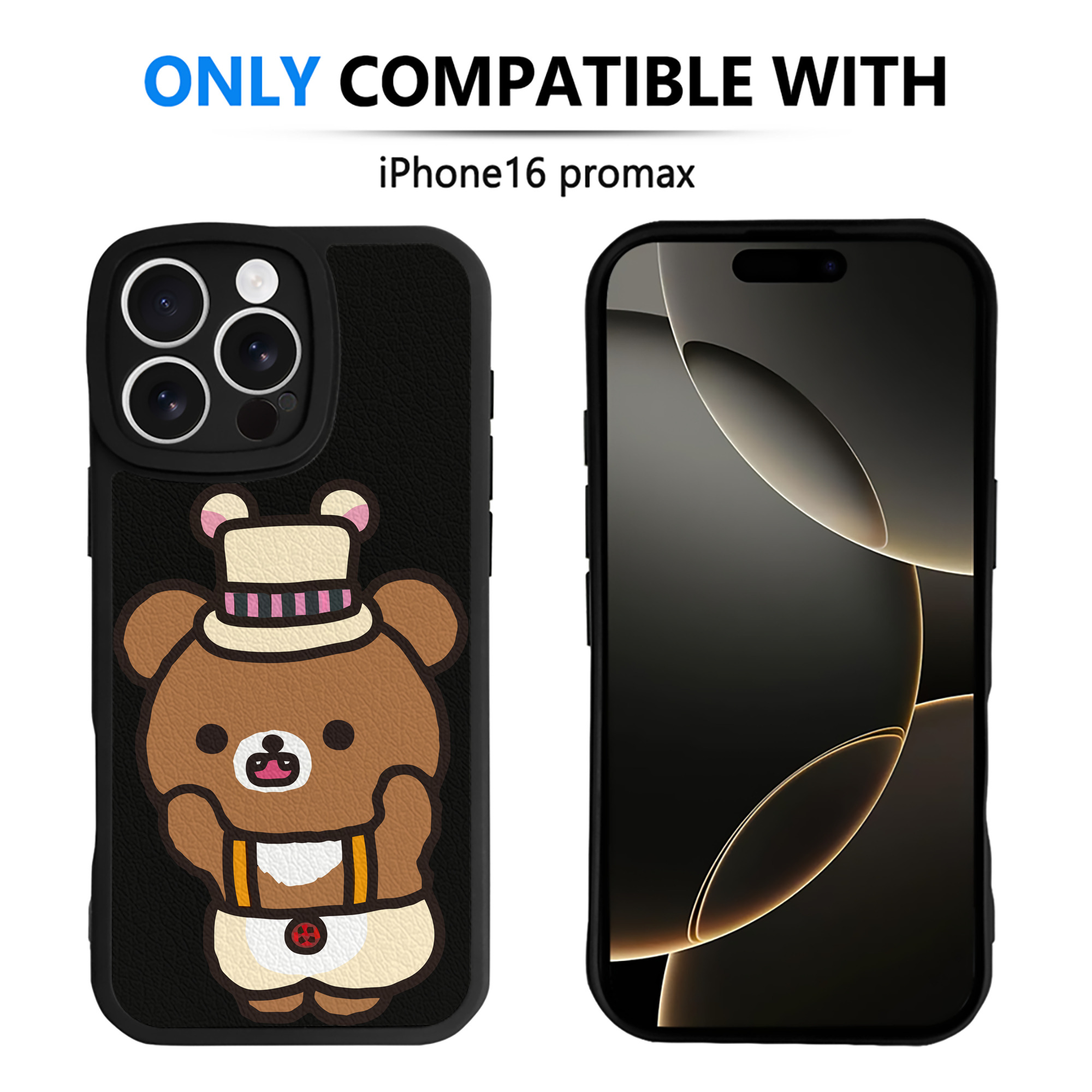 （画像用） リラックマ リラックマ キイロイトリ Rilakkuma Korilakkuma Kiiroitori 【iPhone 16シリーズ対応】シリコンスマホケース（レザー調） 材質：シリコン